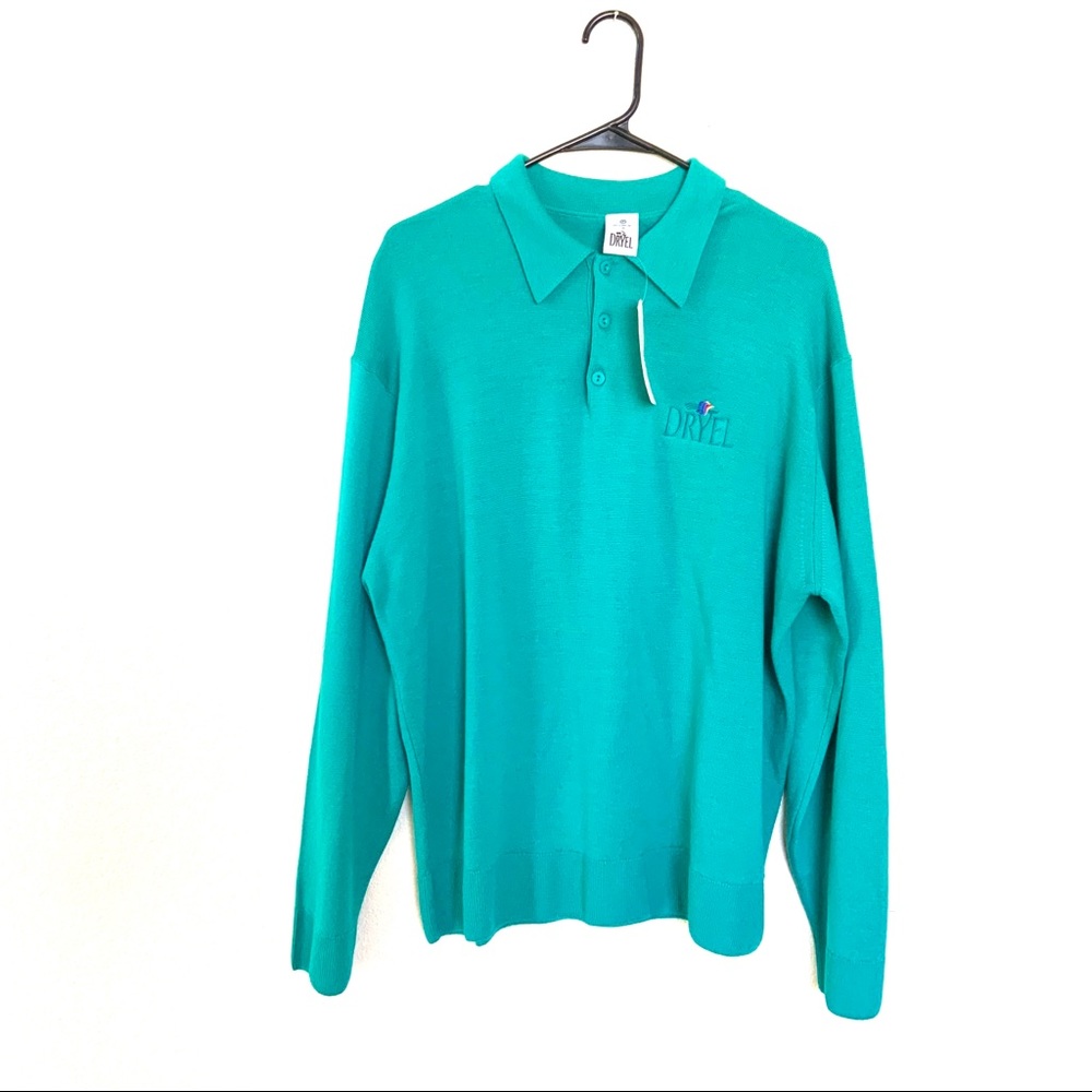 Men’s Extra Fine Merino Wool Collared Sweater XL